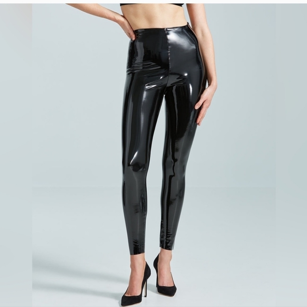 COMMANDO Faux Patent Leather Legging In Black. Size XS - Picture 4 of 15